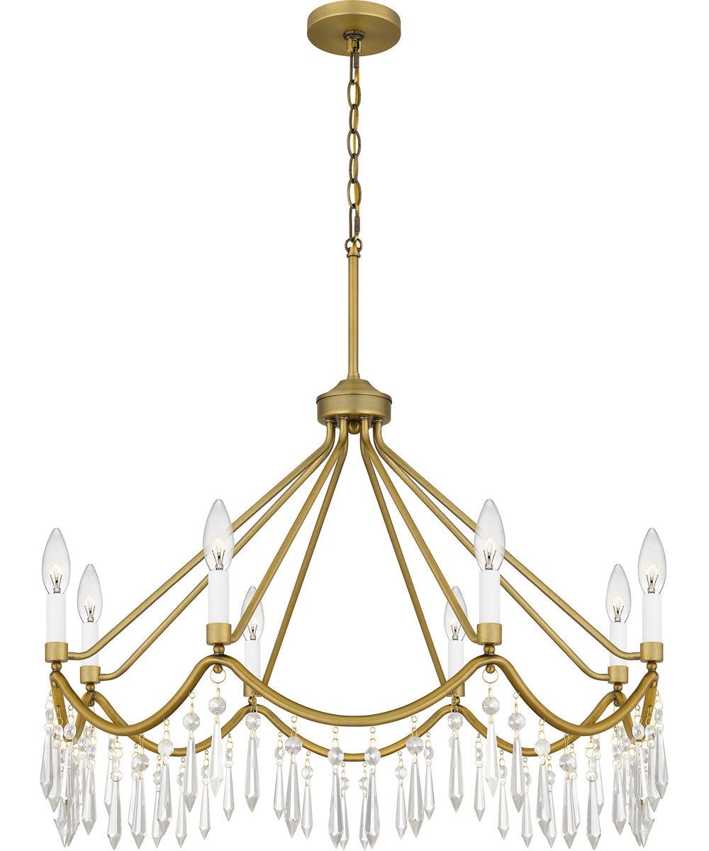 Airedale 8-light Chandelier Aged Brass
