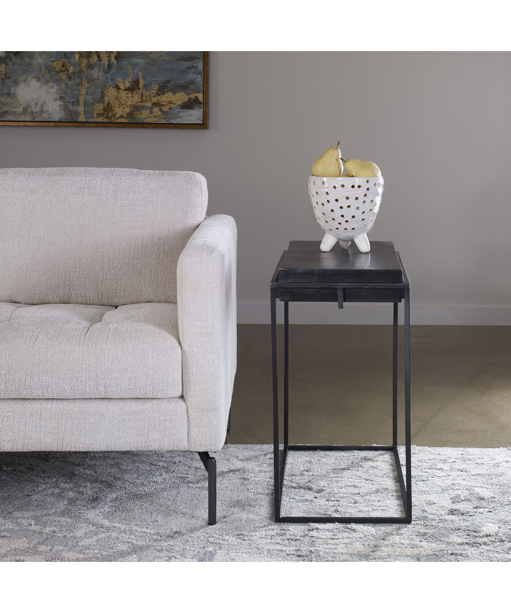 Telone Modern Black Side Table