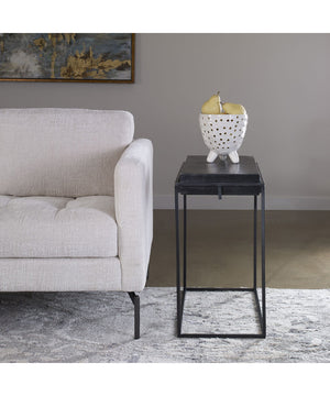 Telone Modern Black Side Table
