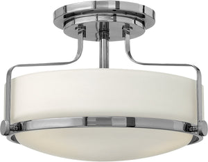 15"W Harper 3-Light Flush Foyer Chrome