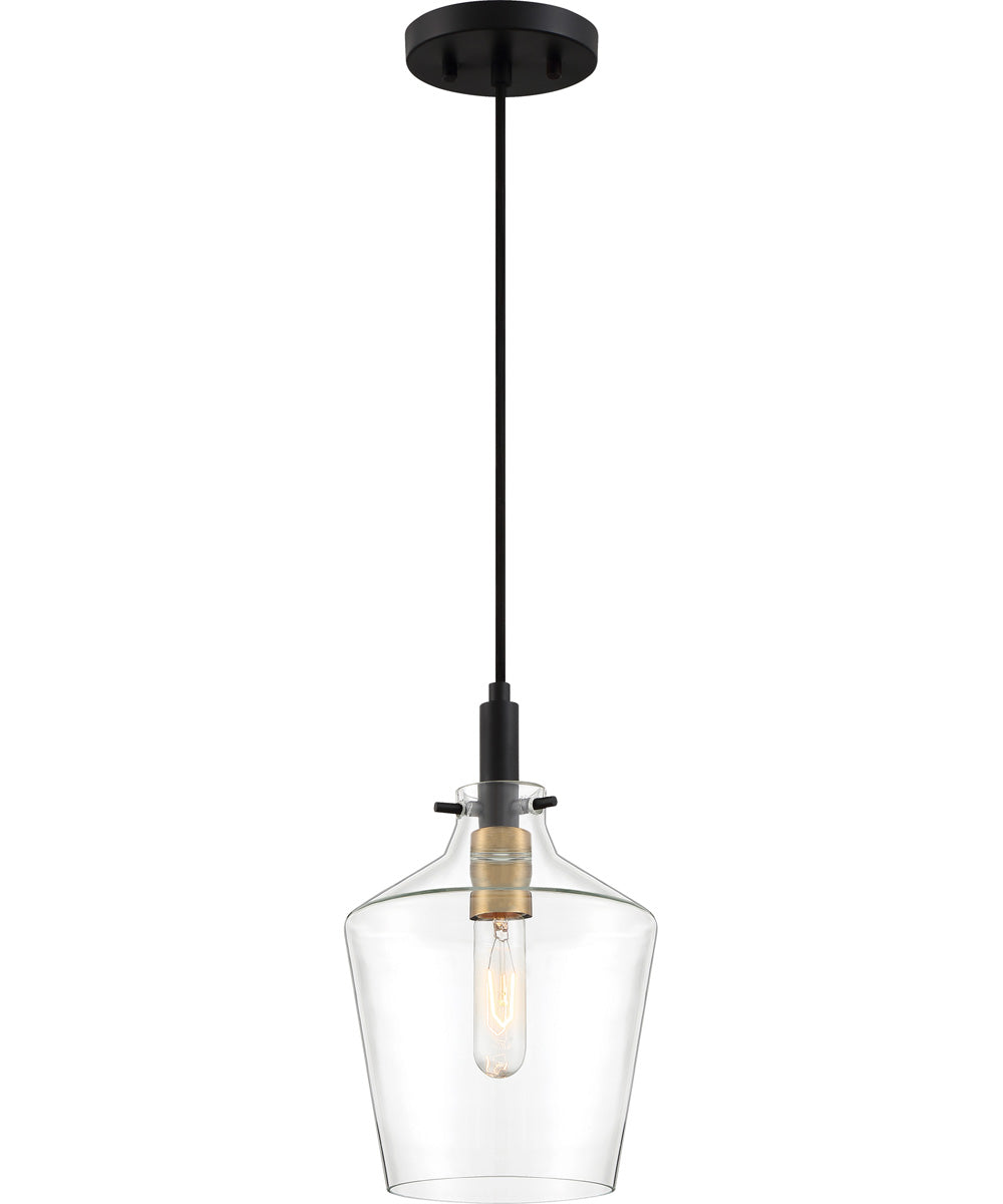 June Small 1-light Mini Pendant Earth Black