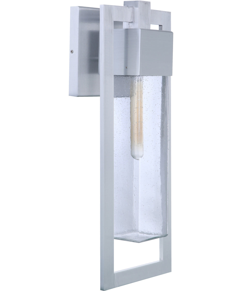 Perimeter 1-Light Outdoor Wall Light Satin Aluminum