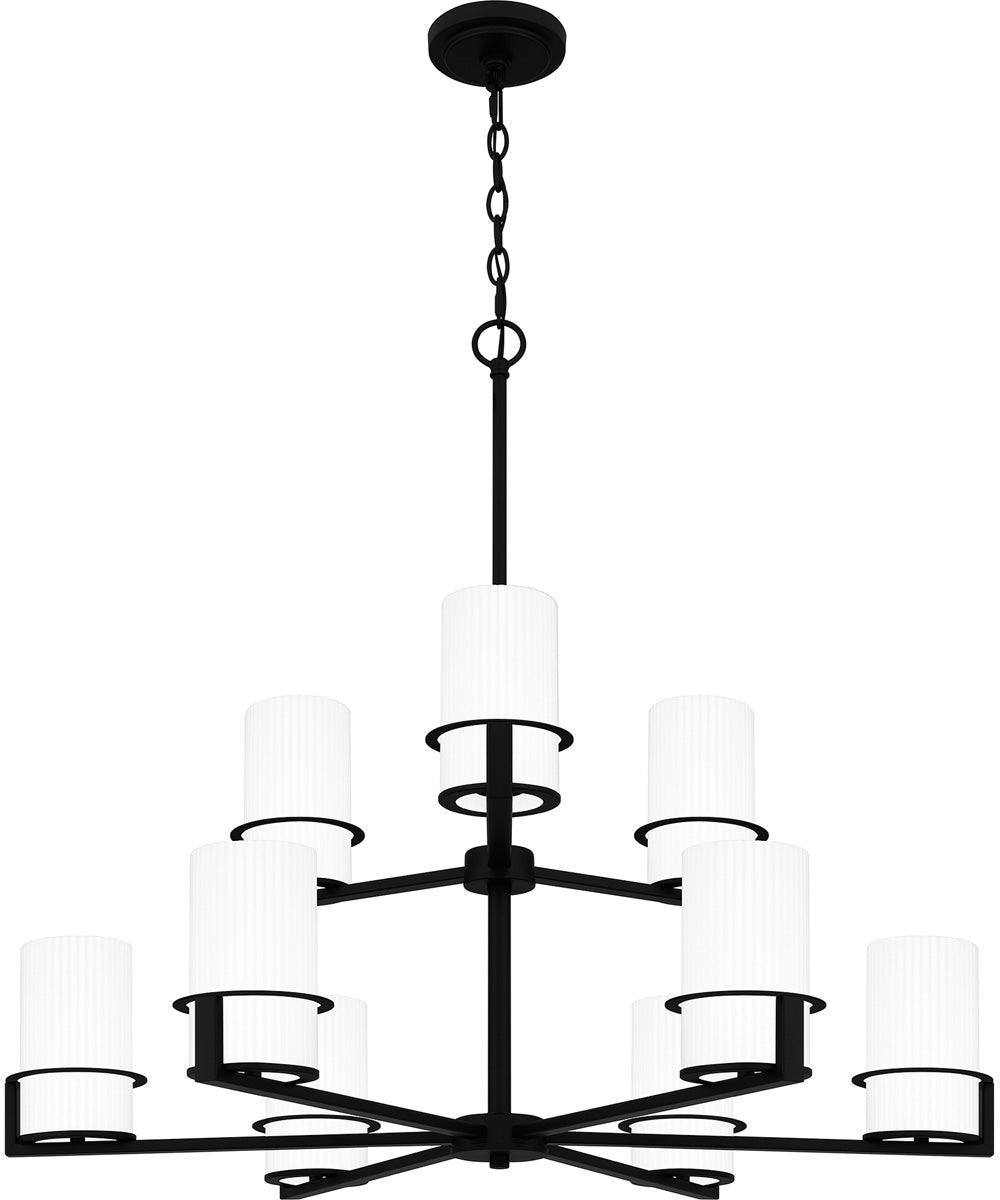 Seymour 9-light Chandelier Matte Black