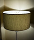 18"W x 10"H Textured Oatmeal Shallow Drum Lampshade
