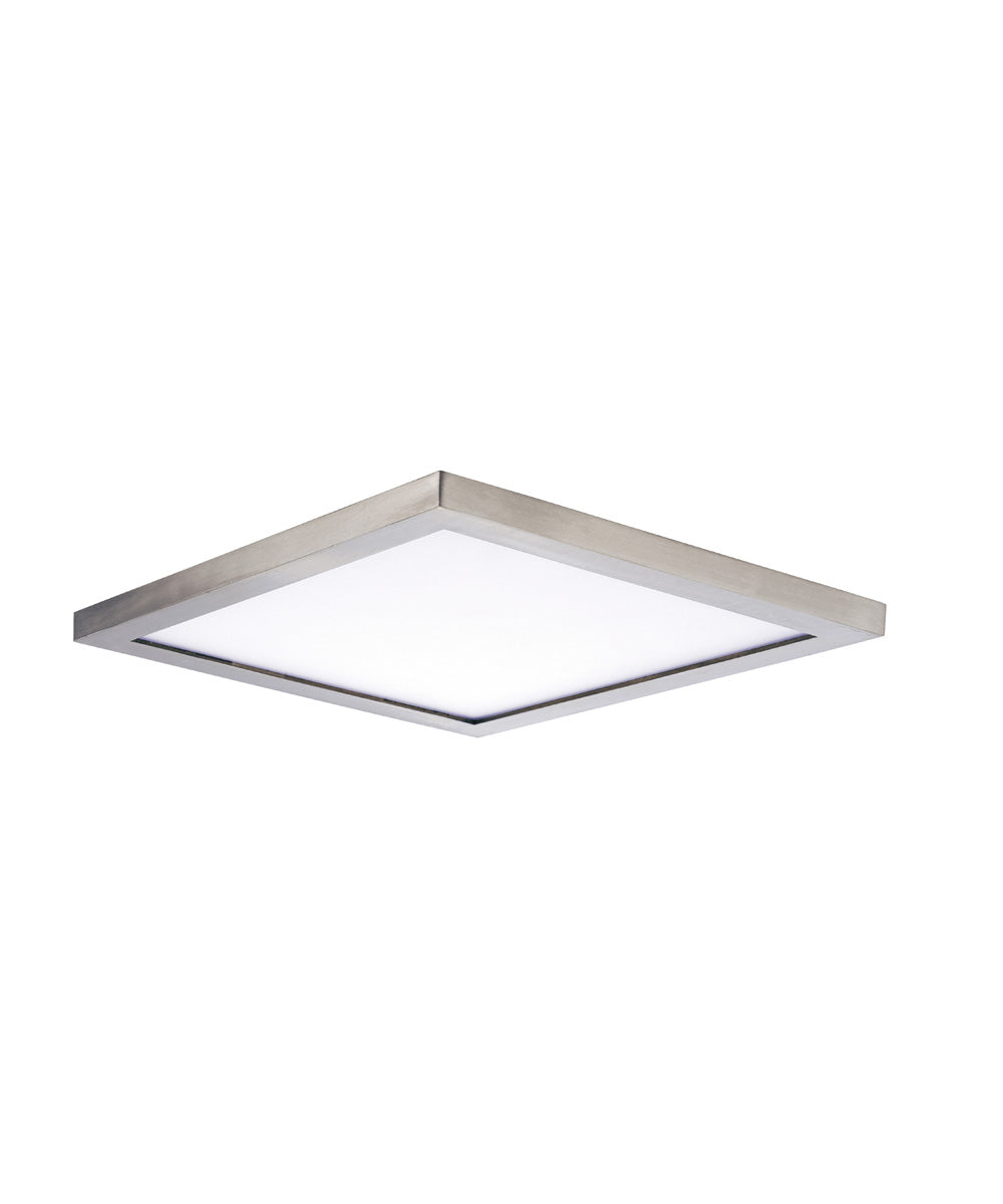 Wafer 15 inch SQ LED Surface Mount 3000K Satin Nickel