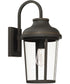 Dunbar 1-Light Outdoor Wall Mount Rain or Shine - Oiled Bronze with Clear Glass