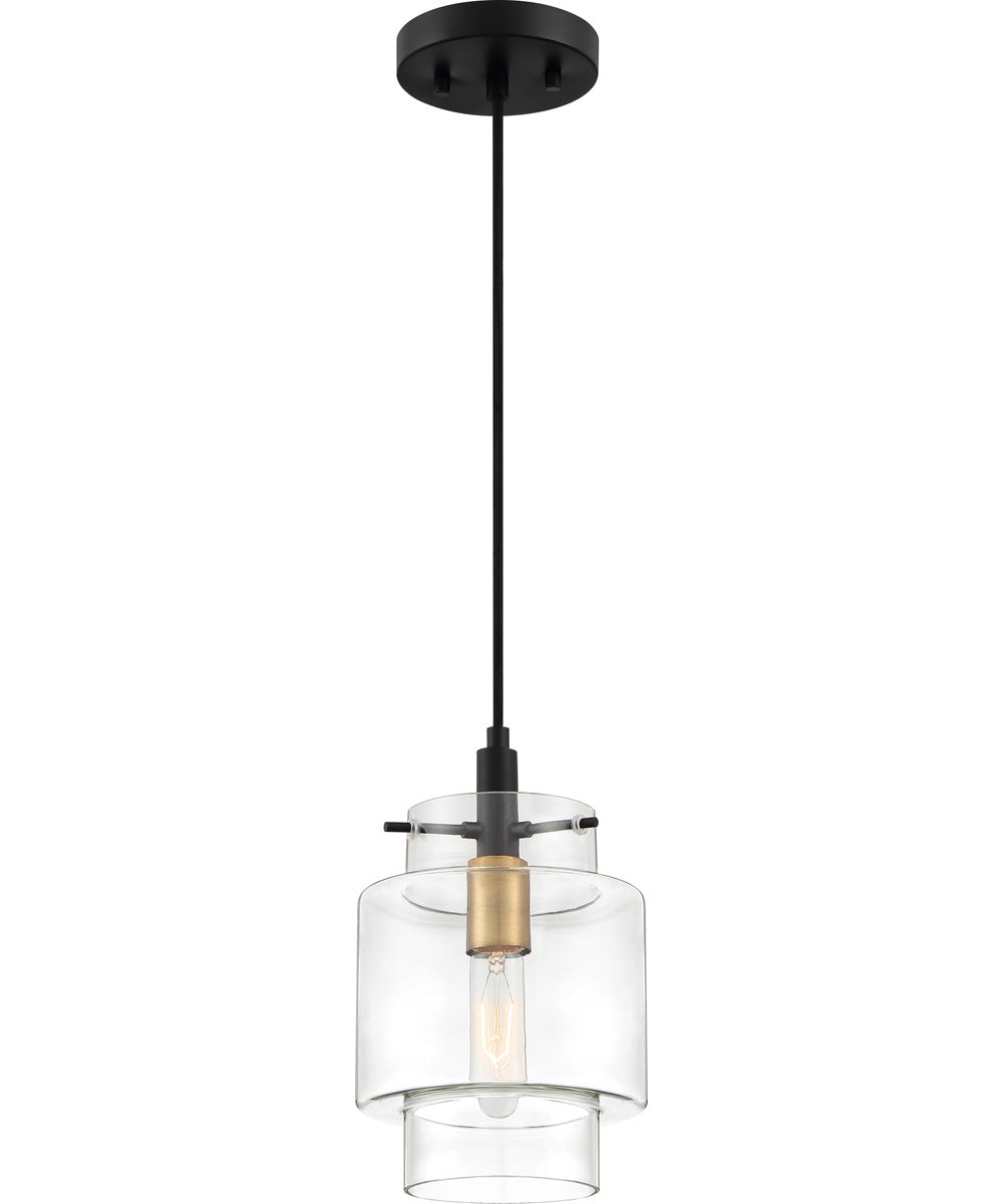 Naomi Small 1-light Mini Pendant Earth Black