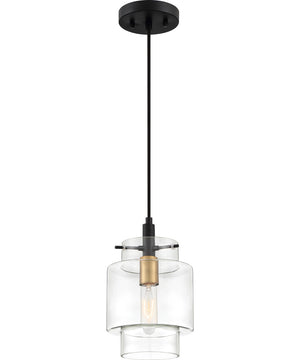 Naomi Small 1-light Mini Pendant Earth Black