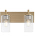 Fallstaff 2-light Bath Vanity Light Aged Brass