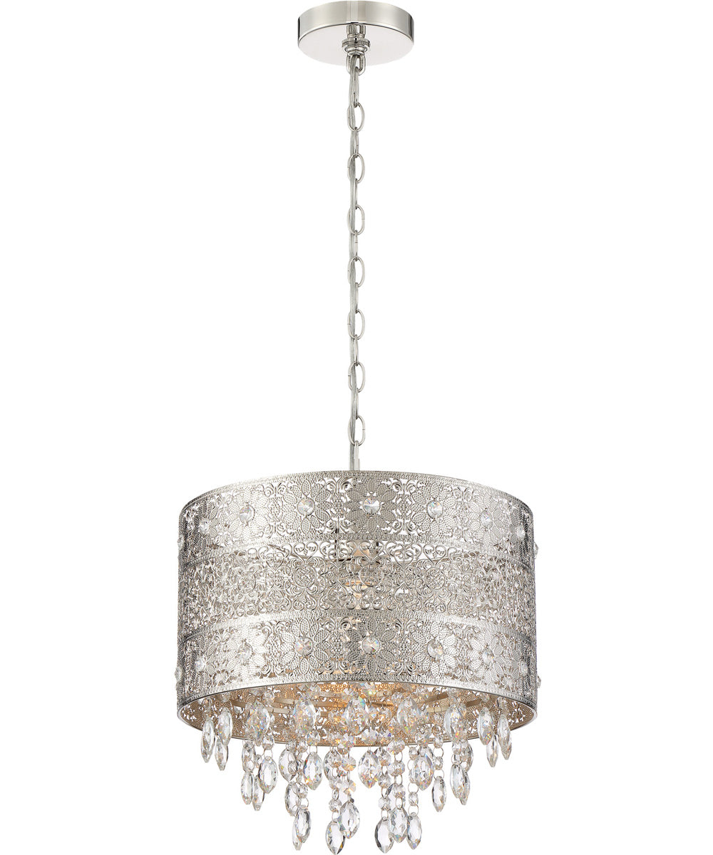 Masura 1-Light Pendant Polished Nickel/Metal