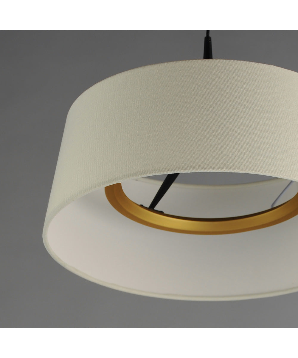 Paramount 16 inch LED Pendant Natural Aged Brass