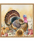Framed Harvest Turkey by Art Nd Canvas Wall Art Print (22  W x 22  H), Sylvie Maple Frame