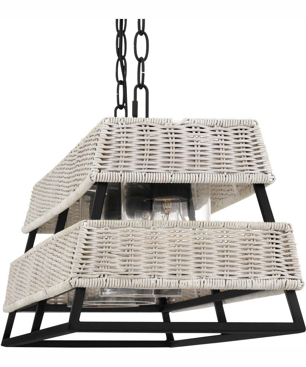 Quoizel Linear Chandelier 4-light Island Light Earth Black