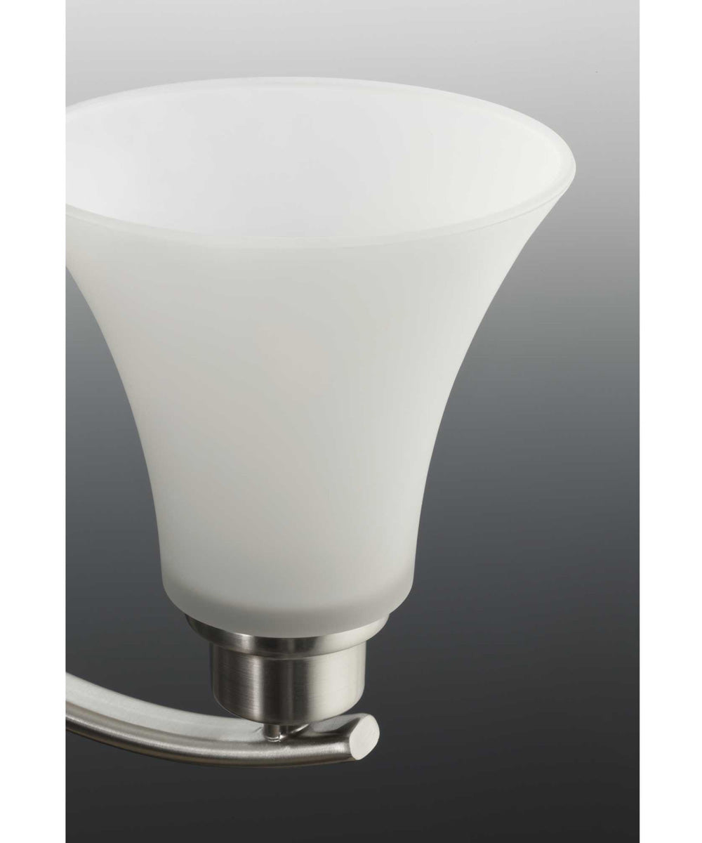 Joy 4-Light Etched Glass Traditional Bath Vanity Light Brushed Nickel