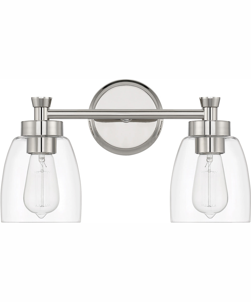 Henning 2-Light Vanity Polished Nickel