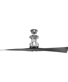 Spades 56" Two Blade Ceiling Fan Polished Chrome