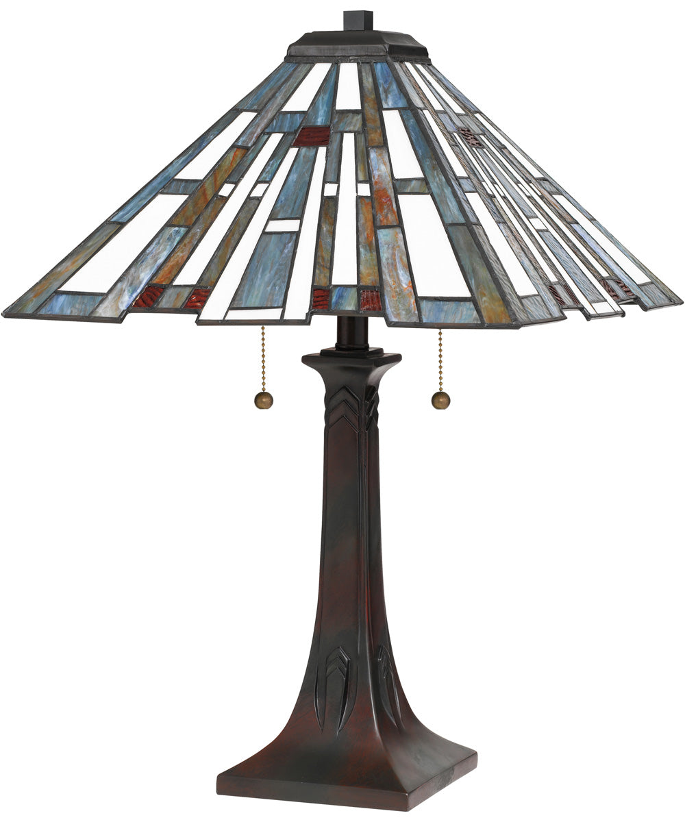 Maybeck Small 2-light Table Lamp Valiant Bronze