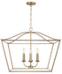 Grady 4-Light Pendant Matte Brass