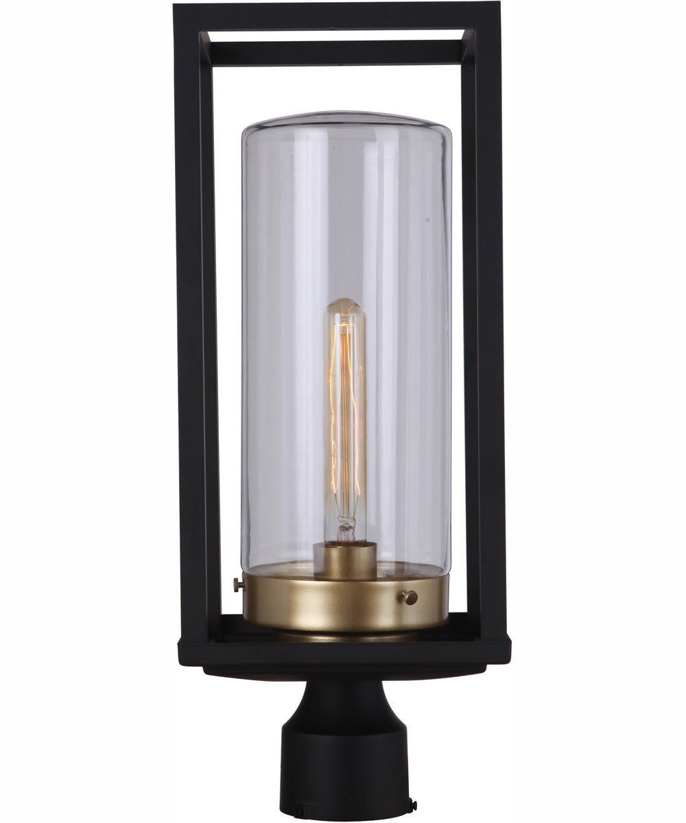 Neo 1-Light Outdoor Post Mount Midnight Satin Brass