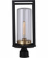 Neo 1-Light Outdoor Post Mount Midnight Satin Brass