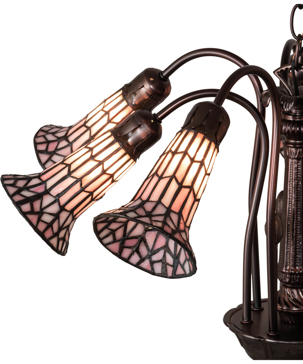 26" Wide Tiffany Pond Lily 7 Light Chandelier
