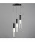 Reeds 3-Light LED Pendant Black