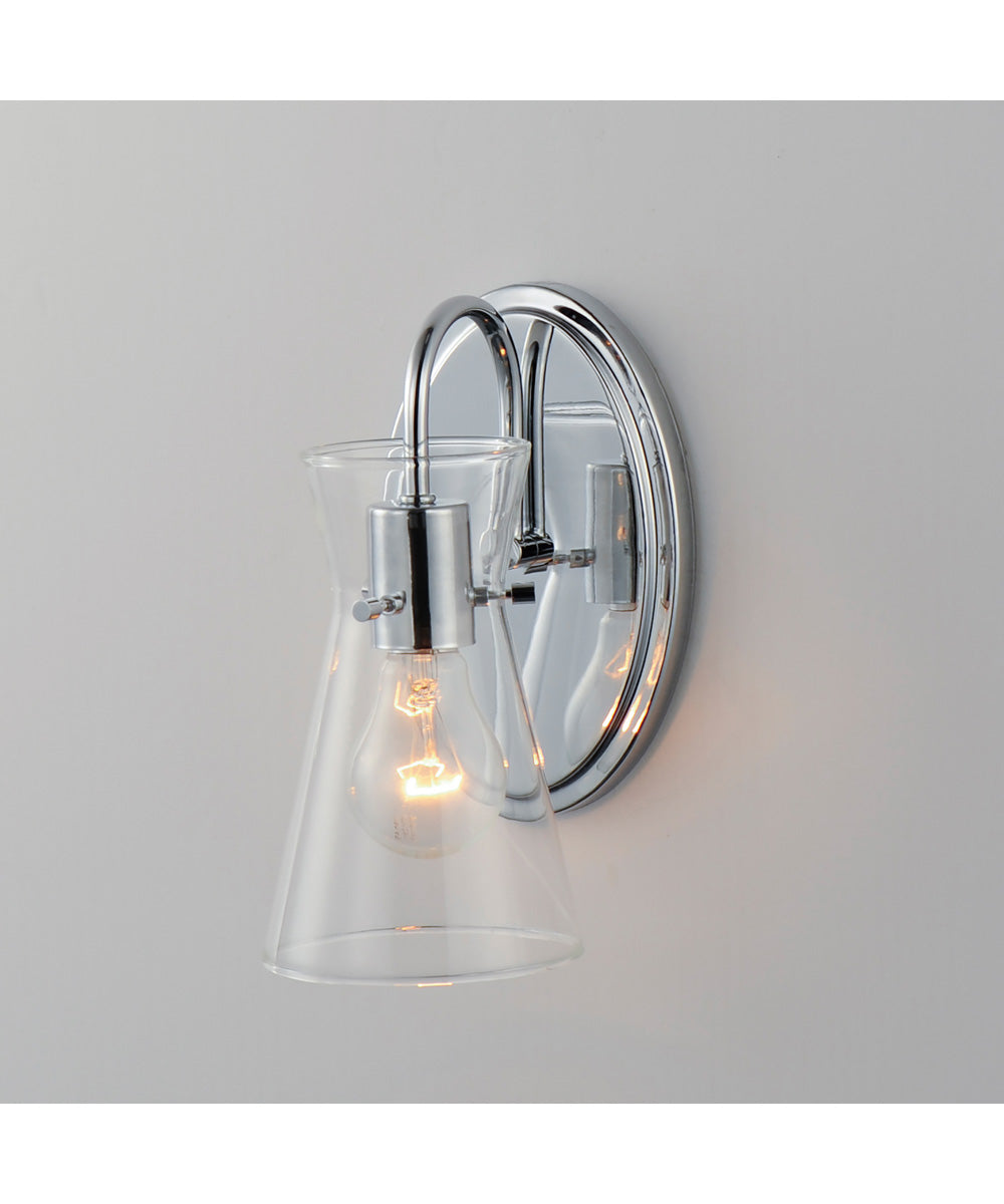 Ava 1-Light Wall Sconce Polished Chrome