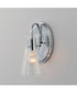 Ava 1-Light Wall Sconce Polished Chrome