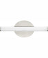 Phase 3 16 in. Small Modern 3CCT Integrated LED Linear Vanity Light Brushed Nickel