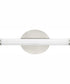 Phase 3 16 in. Small Modern 3CCT Integrated LED Linear Vanity Light Brushed Nickel