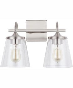 Jayne 2-Light Vanity Brushed Nickel
