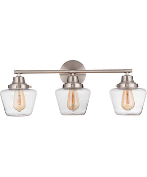 Essex 3-Light Bath Vanity Light Brushed Polished Nickel