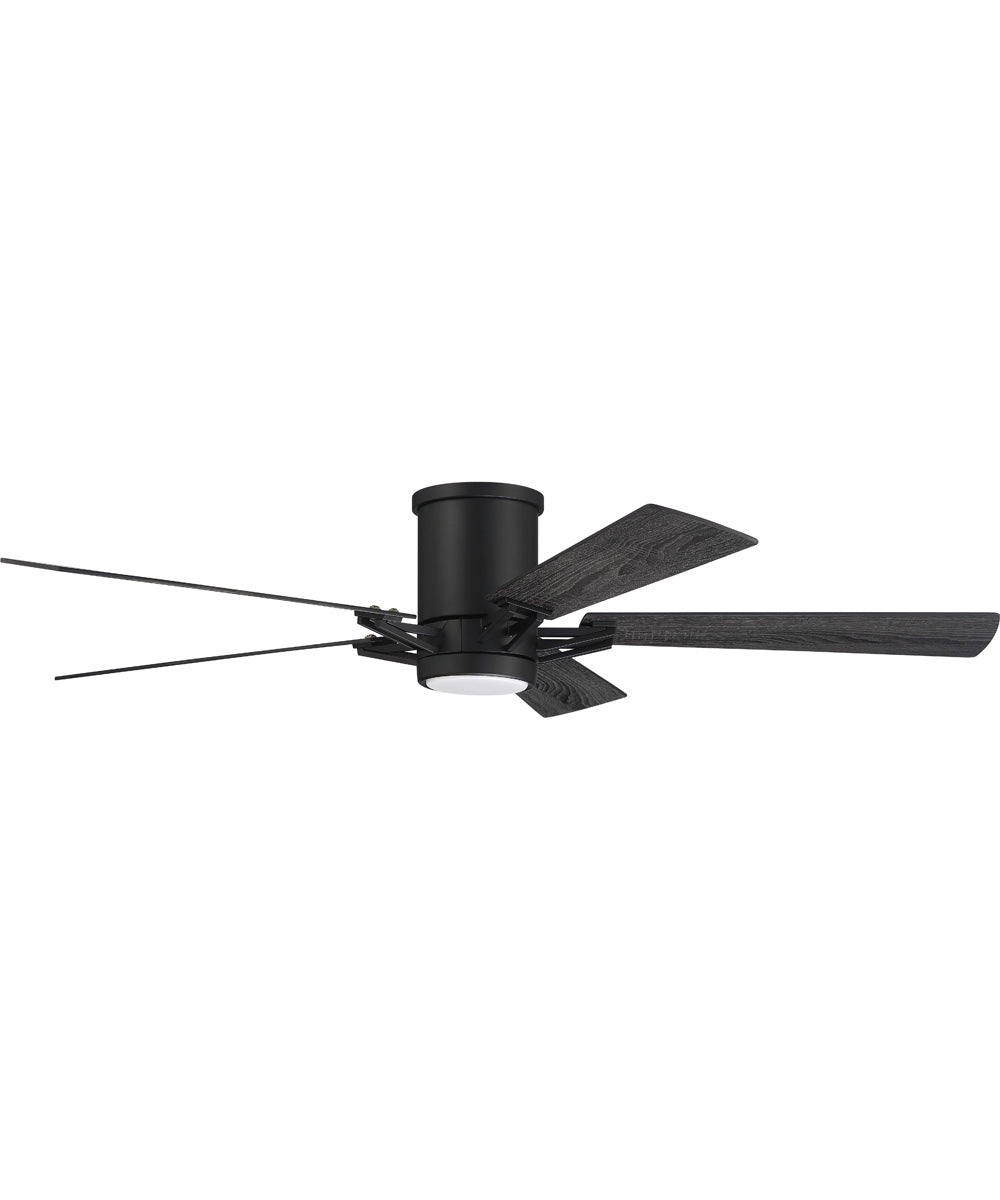 52" Wyatt 1-Light Ceiling Fan Flat Black