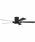 52" Wyatt 1-Light Ceiling Fan Flat Black