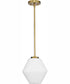 Copeland 1-Light Mid-Century Modern Pendant Brushed Gold