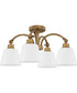 Quoizel Semi-Flush Mount Extra Large 4-light Semi Flush Mount Weathered Brass