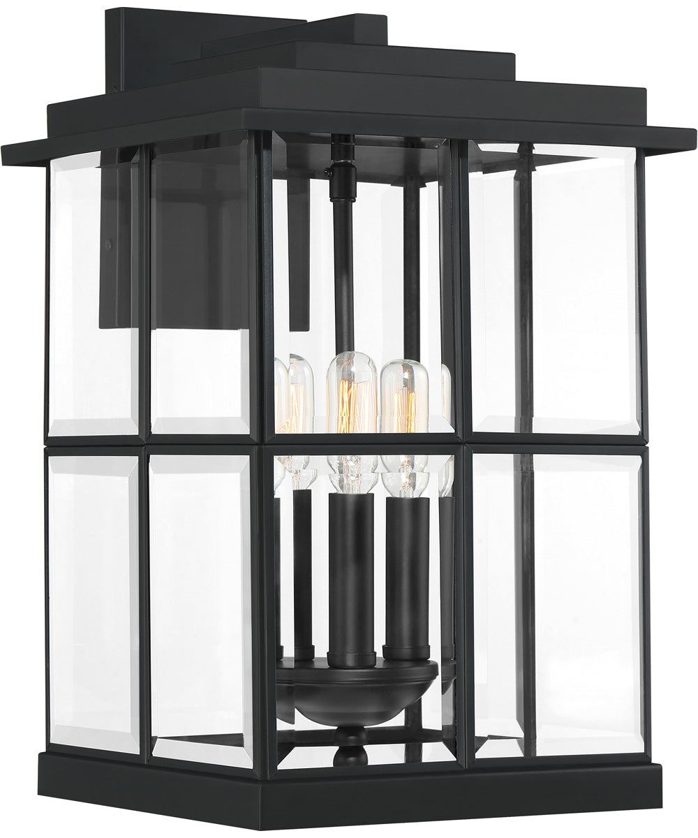 Mulligan Large 3-light Outdoor Wall Light Matte Black