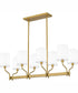 Parkington Small 8-light Island Light Aged Brass