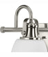 Preston 3-Light Coastal Bath Vanity Light Brushed Nickel