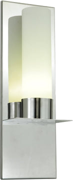 6"W Orchard Town 1-Light Wall Sconce White Frosted