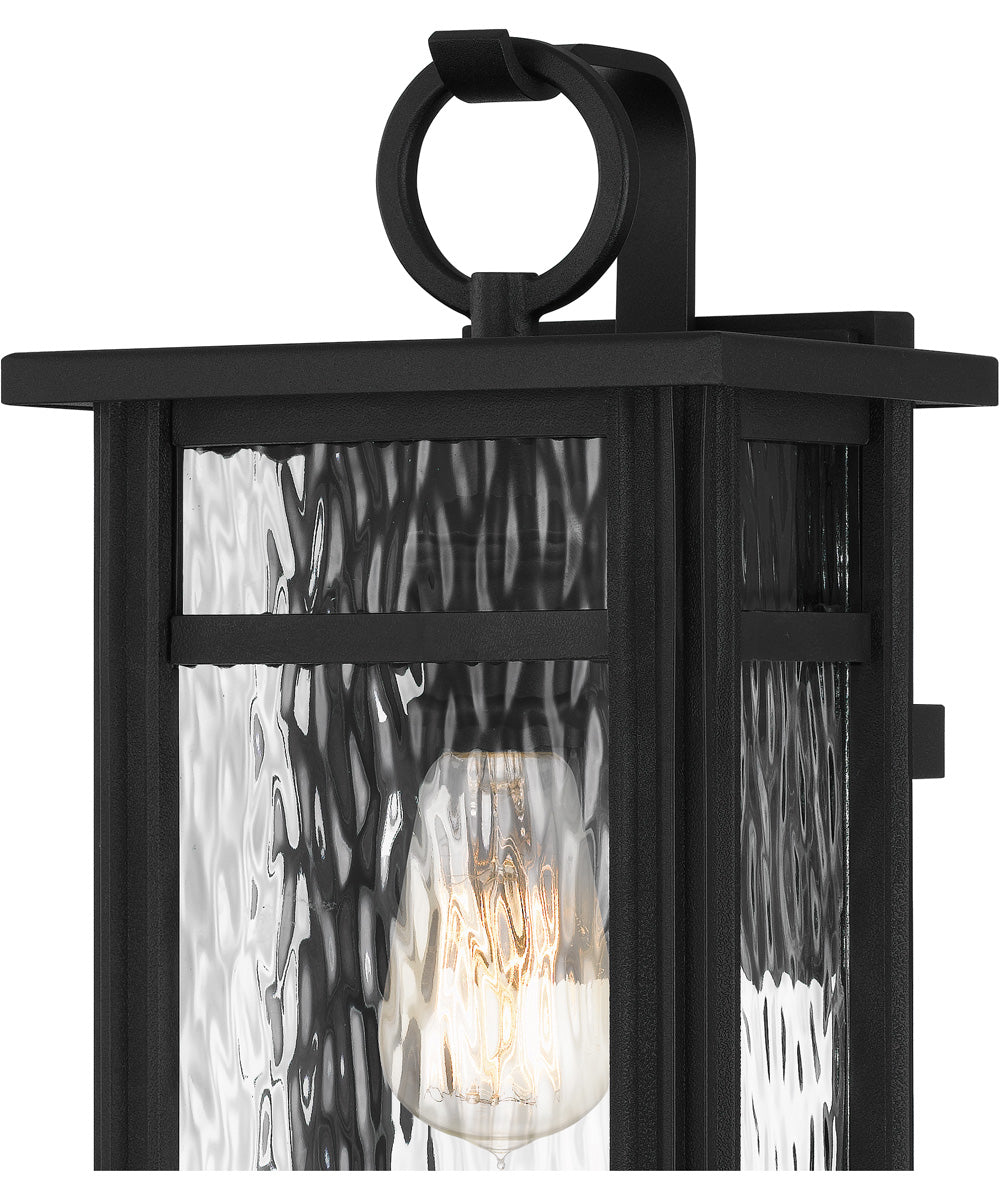 Moira Medium 1-light Outdoor Wall Light  Coastal Armour Steel Earth Black