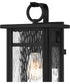 Moira Medium 1-light Outdoor Wall Light  Coastal Armour Steel Earth Black