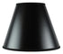 14"W x 11"H SLIP UNO FITTER Bold Black with True Gold Lining Hard Back Empire Lampshade