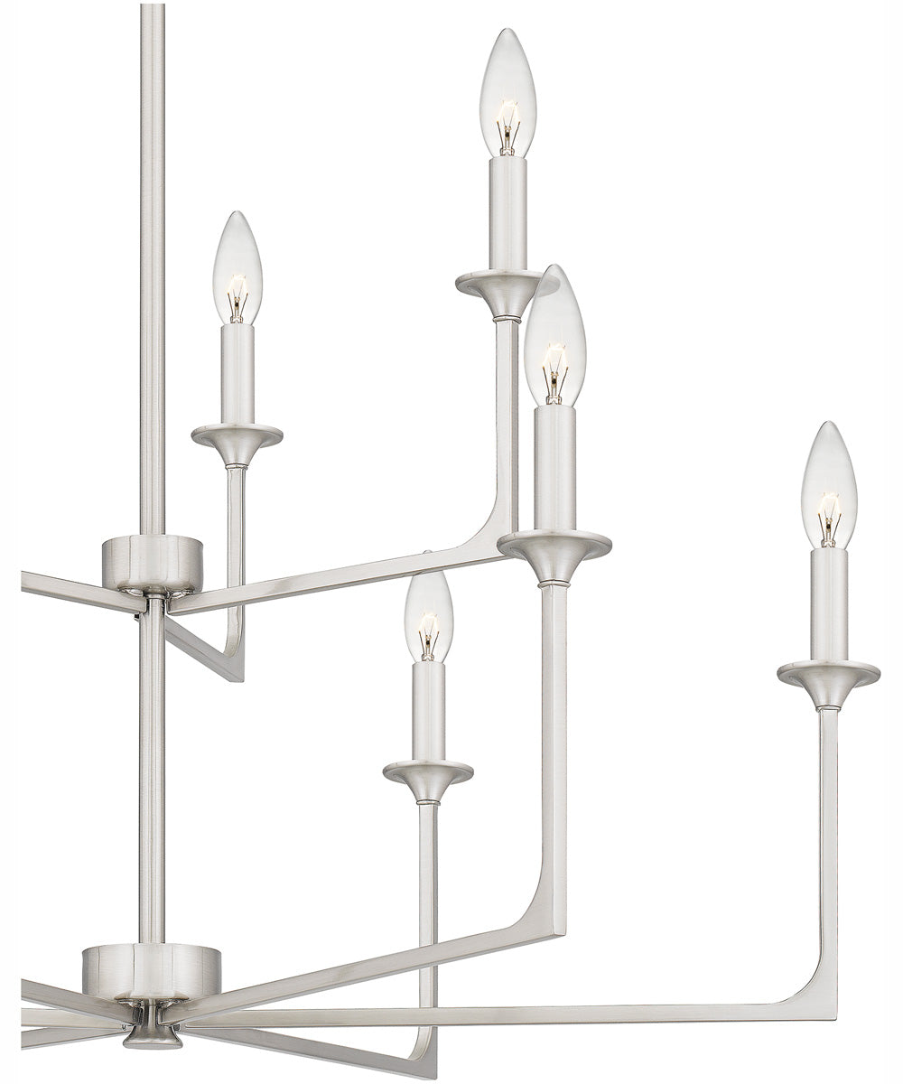 Prescott 9-light Chandelier Brushed Nickel