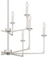 Prescott 9-light Chandelier Brushed Nickel
