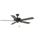 AirPro 52 in. 5-Blade Transitional Ceiling Fan Matte Black