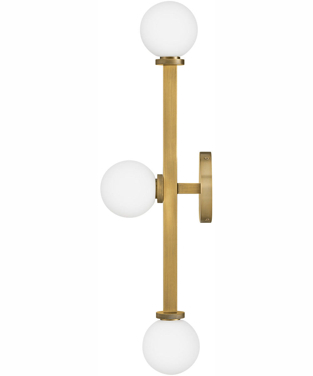 Audrey 3-Light Three Light Vanity in Heritage Brass
