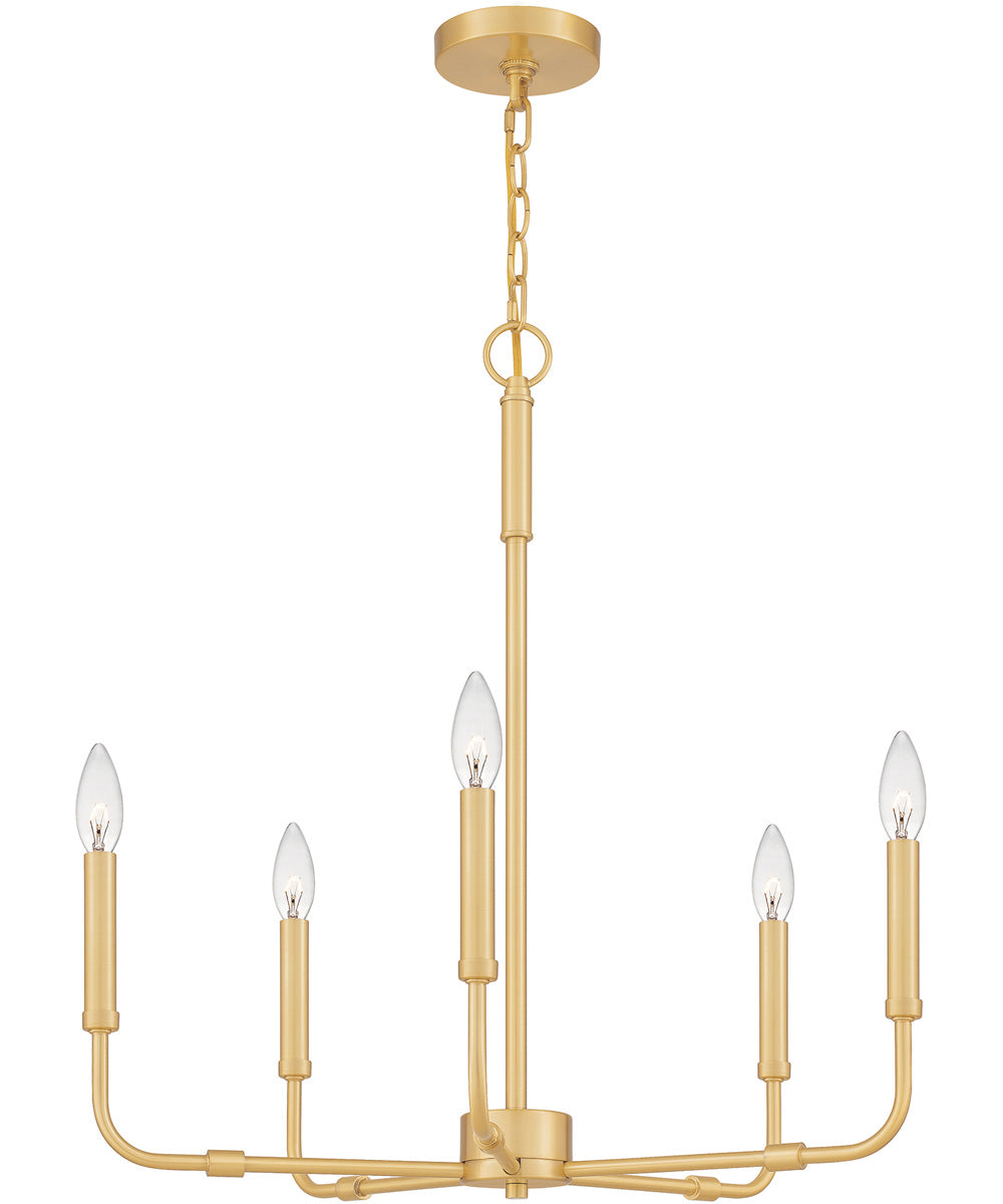 Abner 5-light Chandelier Aged Brass