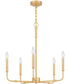 Abner 5-light Chandelier Aged Brass