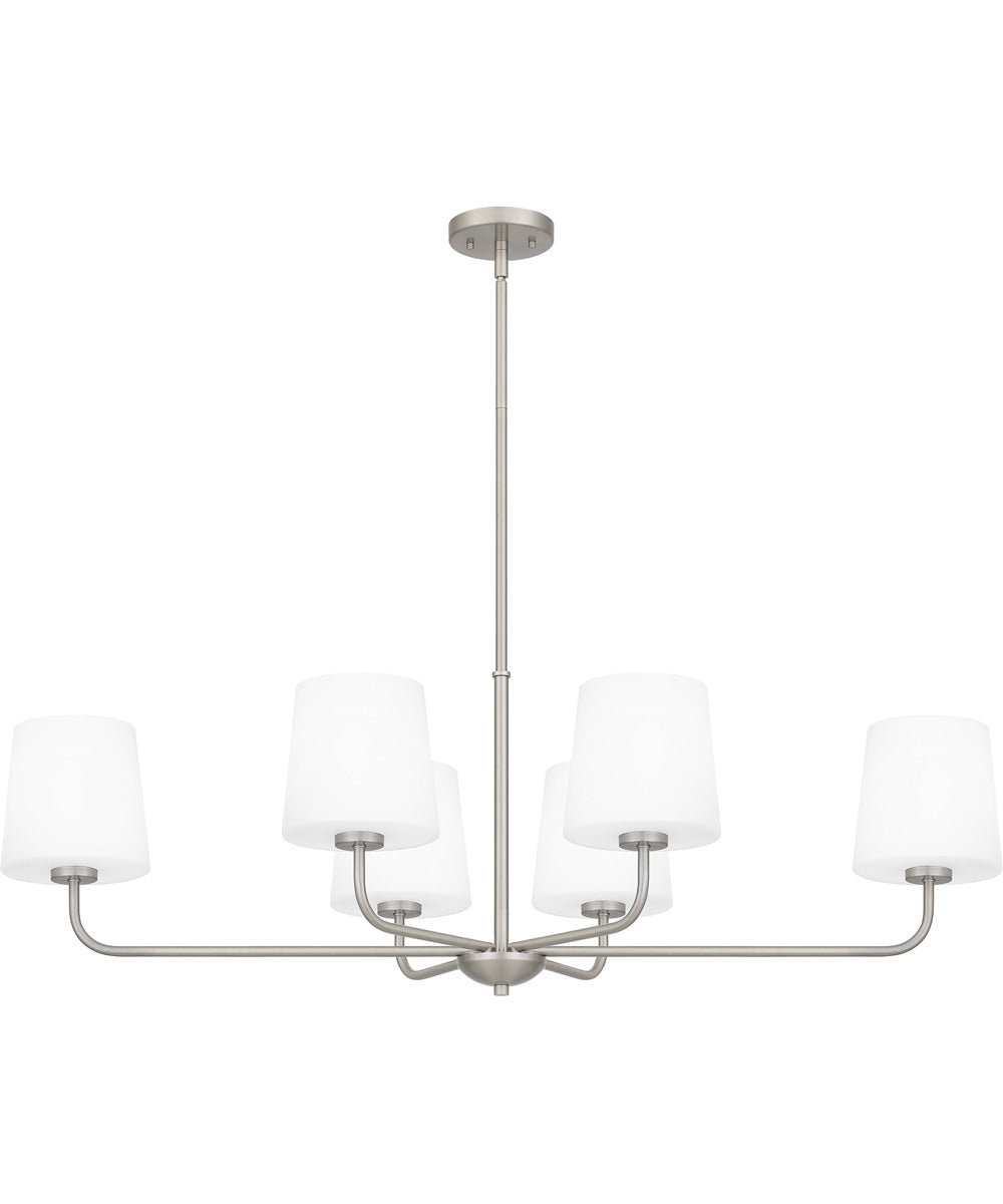 Gallagher Medium 6-light Island Light Brushed Nickel